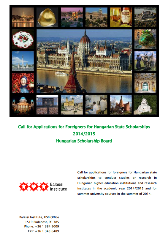 Stipendium Hungaricum 2014/2015